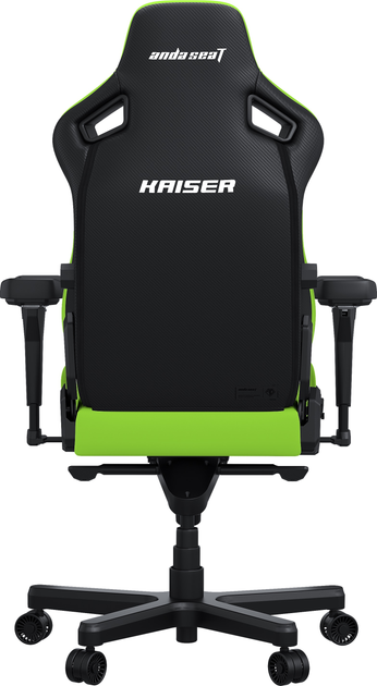 Fotel gamingowy Anda Seat Kaiser 4 Size XL Cyber Green PVC (AD12YDDC-XLL-20-C-PV/C-01) - obraz 4