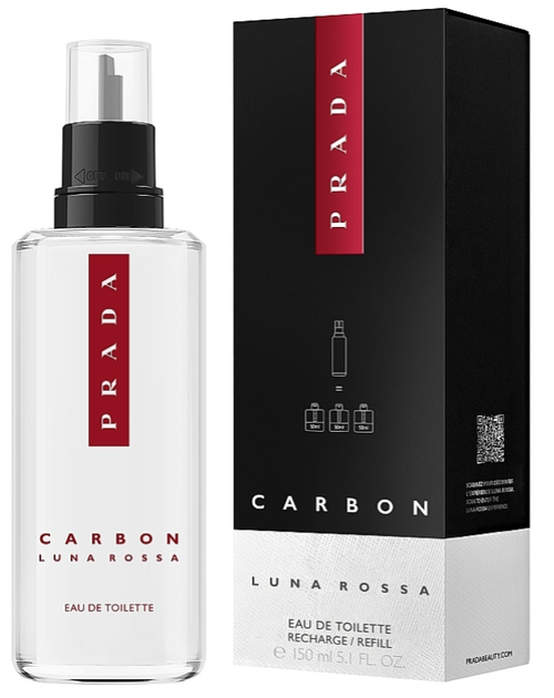 Змінний блок Туалетна вода для чоловіків Prada Luna Rossa Carbon 100 мл (3346130423423) - зображення 2