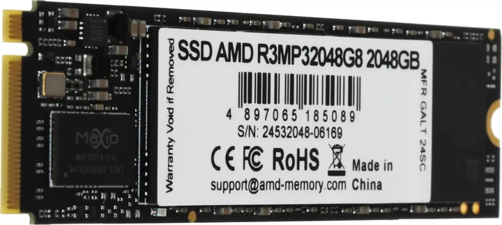 SSD диск AMD Radeon R3 2TB M.2 2280 NVMe PCIe 3.0 x4 3D NAND TLC (R3MP32048G8) - зображення 3