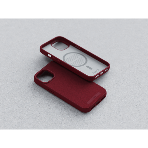 Чехол-накладка Njord Suede MagSafe Case Red для iPhone 15 (NA51SU11) - изображение 6