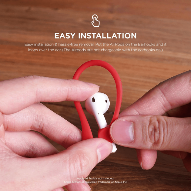 Держатели для наушников Elago Earhook для Airpods Красные (EAP-HOOKS-RD) - изображение 9