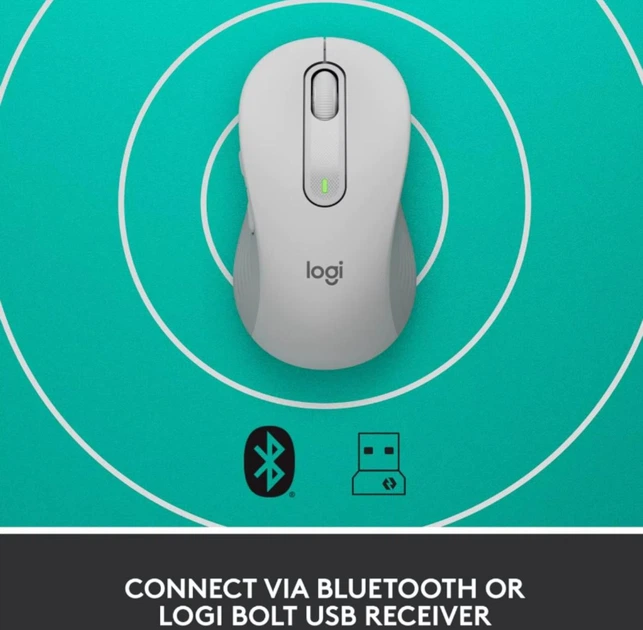 Мишка бездротова Logitech Signature M650 White New - зображення 4