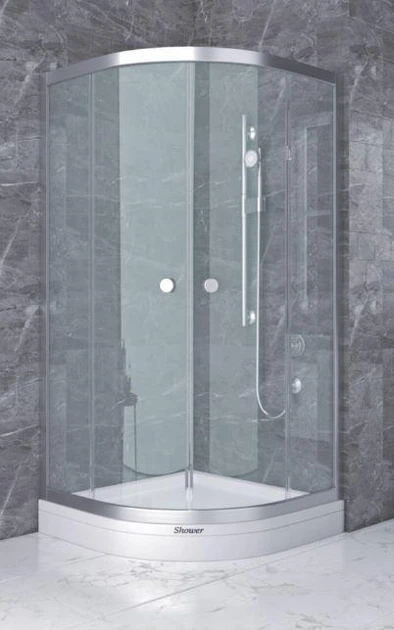 Душевая кабина без поддона Shower SHOWART TITAN 80х80х180 см матовое стекло раздвижные двери (C15365) - изображение 4