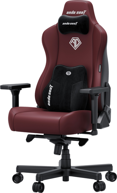 Fotel gamingowy Anda Seat Kaiser 3E Size XL Maroon PVC (AD23YC-XL-09-A-PV/C-A01) - obraz 3