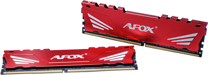 Оперативна память AFOX DDR4-3200 16384MB PC4-25600 (Kit of 2x8192) Gaming Red (AFLD416PH1CAD) - зображення 2