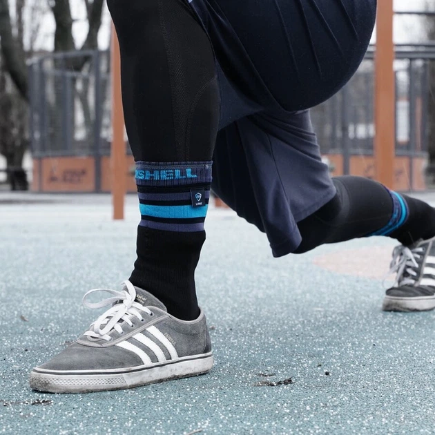 Носки водонепроницаемые Dexshell Ultra Dri Sports, с голубой полосой - изображение 4