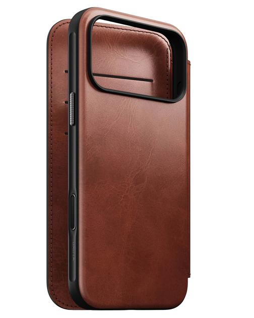 Кожаный чехол-книжка Nomad Modern Folio Horween Olde Dublin для iPhone 17 Pro - Фото 8 Кожаный чехол-книжка Nomad Modern Folio Horween Olde Dublin для iPhone 17 Pro - изображение 8