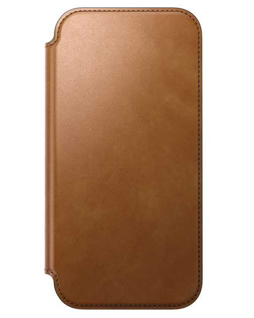 Кожаный чехол-книжка Nomad Modern Folio English Tan для iPhone 17 Pro - изображение 7