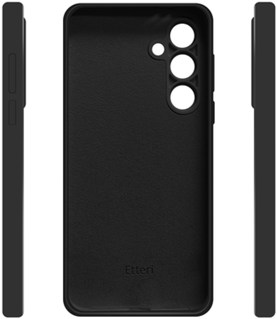 Etui Etteri Silicone Case do Samsung Galaxy A56 5G Black (GSM190261) - obraz 3