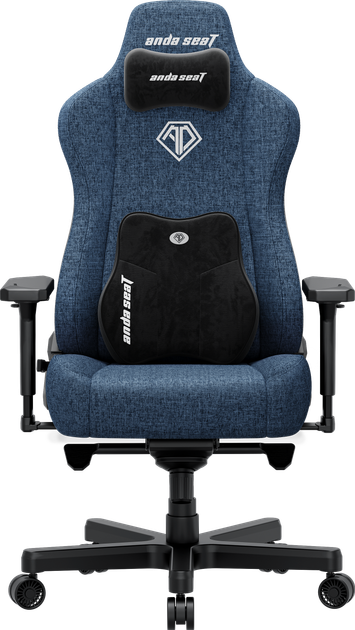 Fotel gamingowy Anda Seat Kaiser 3E XL Dark Blue Fabric (AD23YC-XL-09-S-CF-S01) - obraz 1