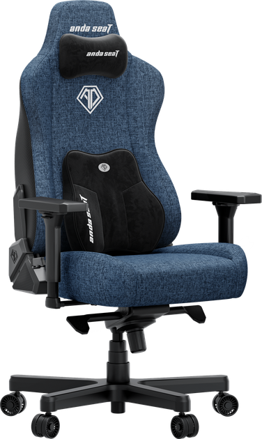 Fotel gamingowy Anda Seat Kaiser 3E XL Dark Blue Fabric (AD23YC-XL-09-S-CF-S01) - obraz 2