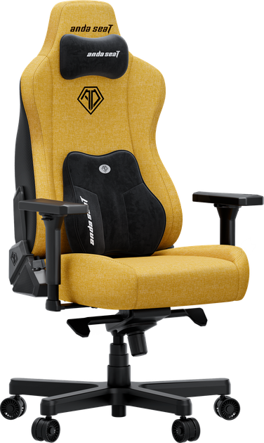 Крісло ігрове Anda Seat Kaiser 3E XL Bright Yellow Fabric (AD23YC-XL-09-Y-CF-Y01) - зображення 2