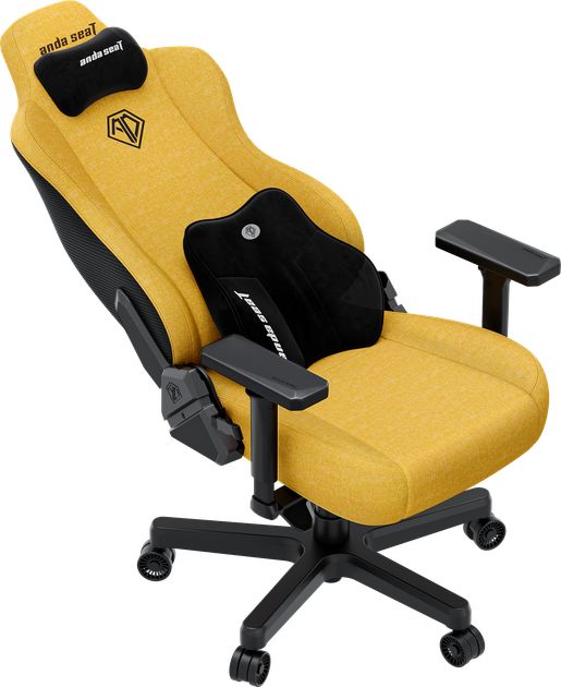 Крісло ігрове Anda Seat Kaiser 3E XL Bright Yellow Fabric (AD23YC-XL-09-Y-CF-Y01) - зображення 7