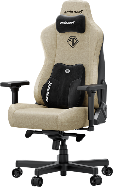 Fotel gamingowy Anda Seat Kaiser 3E XL Beige Fabric (AD23YC-XL-09-I-CF-I01) - obraz 3