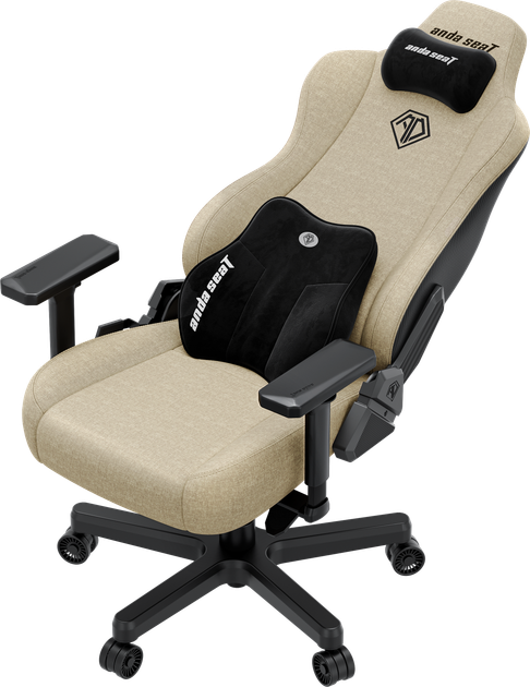Fotel gamingowy Anda Seat Kaiser 3E XL Beige Fabric (AD23YC-XL-09-I-CF-I01) - obraz 7