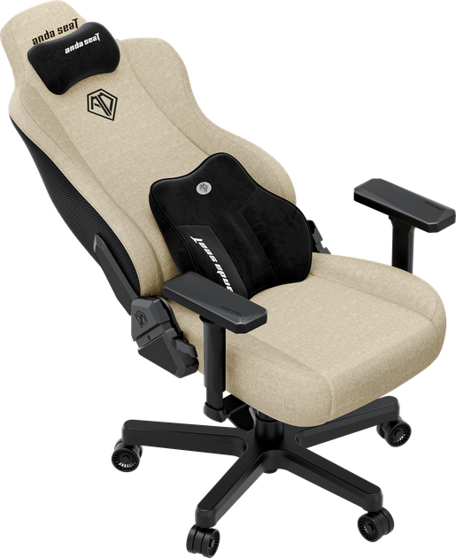Fotel gamingowy Anda Seat Kaiser 3E XL Beige Fabric (AD23YC-XL-09-I-CF-I01) - obraz 8