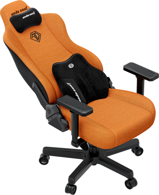 Fotel gamingowy Anda Seat Kaiser 3E XL Orange Fabric (AD23YC-XL-09-O-CF-O01) - obraz 8