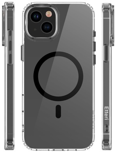 Etui Etteri Color Mag do Apple iPhone 15 Transparent (GSM190911) - obraz 3