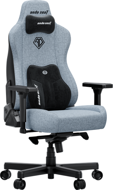 Fotel gamingowy Anda Seat Kaiser 3E XL Gray Blue Fabric (AD23YC-XL-09-T-CF-T01) - obraz 2