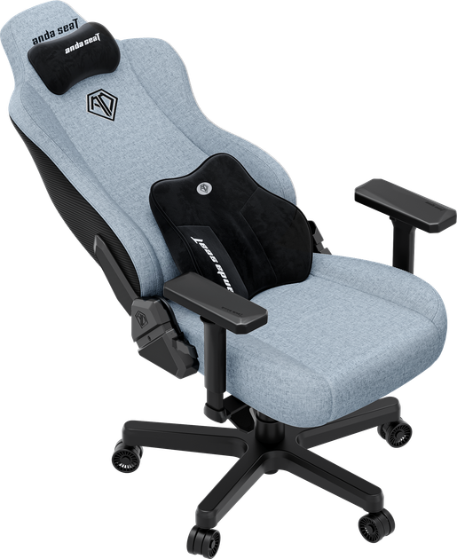 Fotel gamingowy Anda Seat Kaiser 3E XL Gray Blue Fabric (AD23YC-XL-09-T-CF-T01) - obraz 7