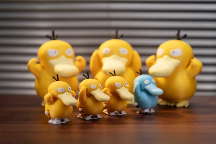 Набір колекційних друкованих фігурок Покемон Psyduck 3 шт (Псайдак) для фанатів аніме. Aivory - Фото 4 Набір колекційних друкованих фігурок Покемон Psyduck 3 шт (Псайдак) для фанатів аніме. Aivory - изображение 4