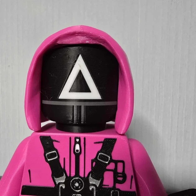 Колекційна друкована фігурка Солдат "Гра в кальмара" стиль LEGO . Aivory - изображение 7