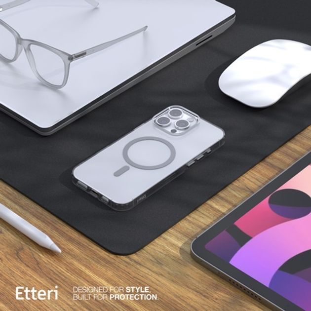 Etui plecki Etteri Color Mag do Apple iPhone 16 Pro Max Grey (GSM190929) - obraz 6