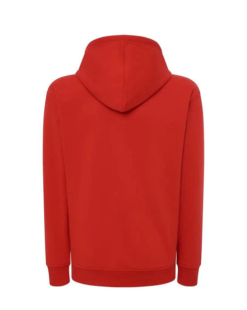 Толстовка з капюшоном і блискавкою JHK, унісекс, HOODED SWEATSHIRT, червона, розмір XL - Фото 3 Толстовка з капюшоном і блискавкою JHK, унісекс, HOODED SWEATSHIRT, червона, розмір XL - зображення 3