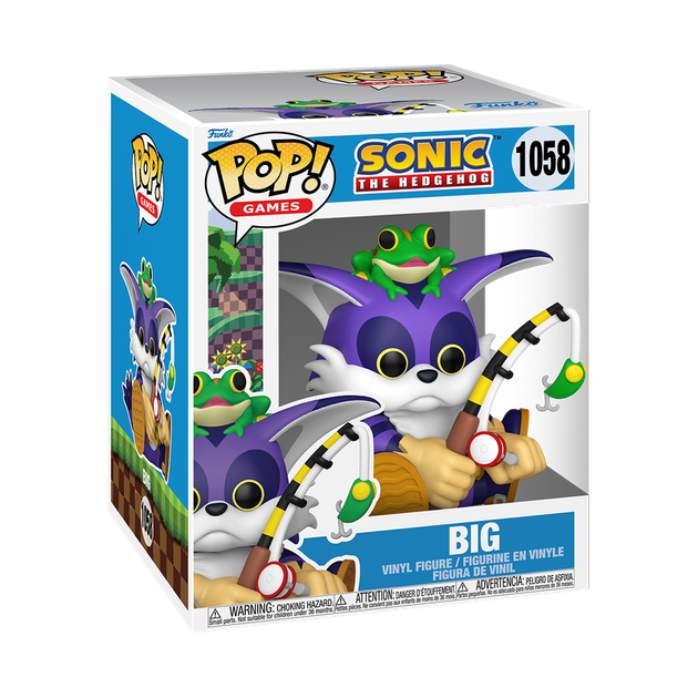 Фигурка Funko Pop Фанко Поп Ёжик Соник Биг Sonic The Hedgehog Big 12см (615F4CE0BB69) - Фото 3 Фигурка Funko Pop Фанко Поп Ёжик Соник Биг Sonic The Hedgehog Big 12см (615F4CE0BB69) - изображение 3