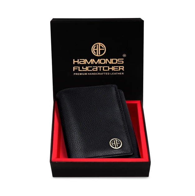 Мужской кожаный кошелек Hammonds Flycatcher HF597 Black (Черный) - изображение 4