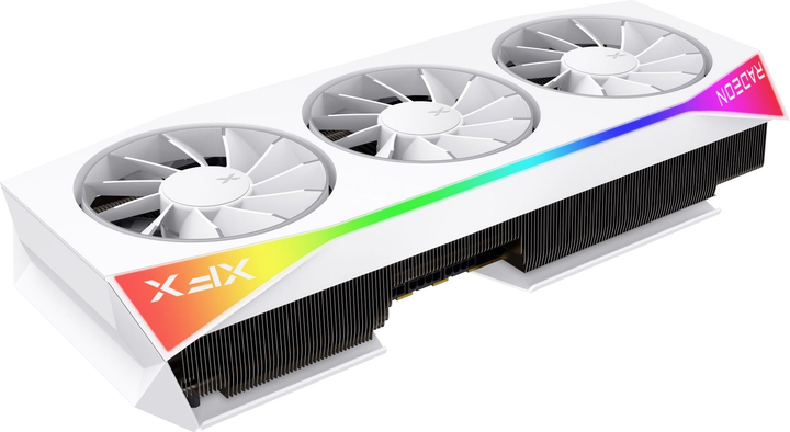 Karta graficzna XFX PCI-Ex Radeon RX 9070 XT Mercury Magnetic Air Edition White OC 16GB GDDR6 (256bit) (3100/20000) (1 x HDMI, 3 x DisplayPort) (840191502606) - obraz 2