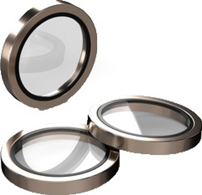 Szkło ochronne Etteri Camera Lens Protector do Apple iPhone 16 Pro / 16 Pro Max Gold (5907504524665) - obraz 1
