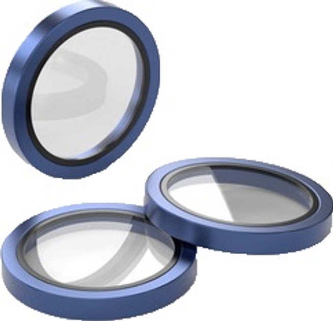 Szkło ochronne Etteri Camera Lens Protector do Apple iPhone 17 Pro / 17 Pro Max Blue (5907504567396) - obraz 1