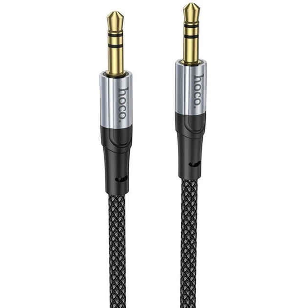 Аудіокабель HOCO UPA26 AUX Fresh audio cable, 1m Black (6942007608800) - Фото 1 Аудіокабель HOCO UPA26 AUX Fresh audio cable, 1m Black (6942007608800) - зображення 1