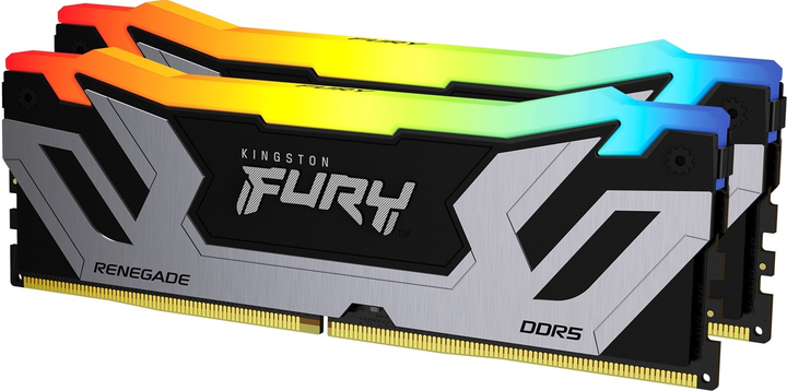 Оперативна пам'ять Kingston Fury DDR5-8400 49152MB PC5-67200 (Kit of 2x24576) Renegade RGB Black (KF584CU40RSAK2-48) - зображення 2