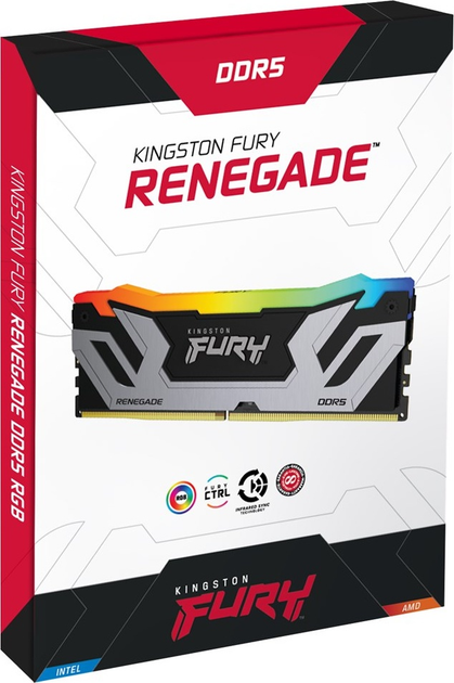 Оперативна пам'ять Kingston Fury DDR5-8400 49152MB PC5-67200 (Kit of 2x24576) Renegade RGB Black (KF584CU40RSAK2-48) - зображення 8