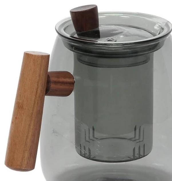 Заварник Secret de Gourmet Twisted Lime з сірого скла 800 мл (3560233014672) - зображення 4