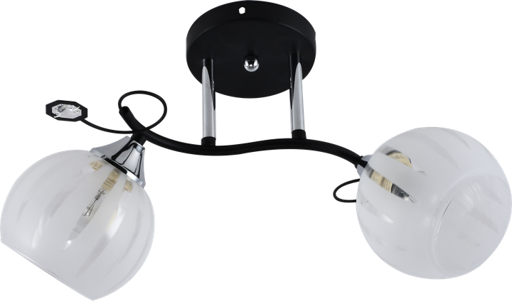 Декоративная люстра INTEREES IS XA1259B/2 Black Chrome на 2 плафона - изображение 2