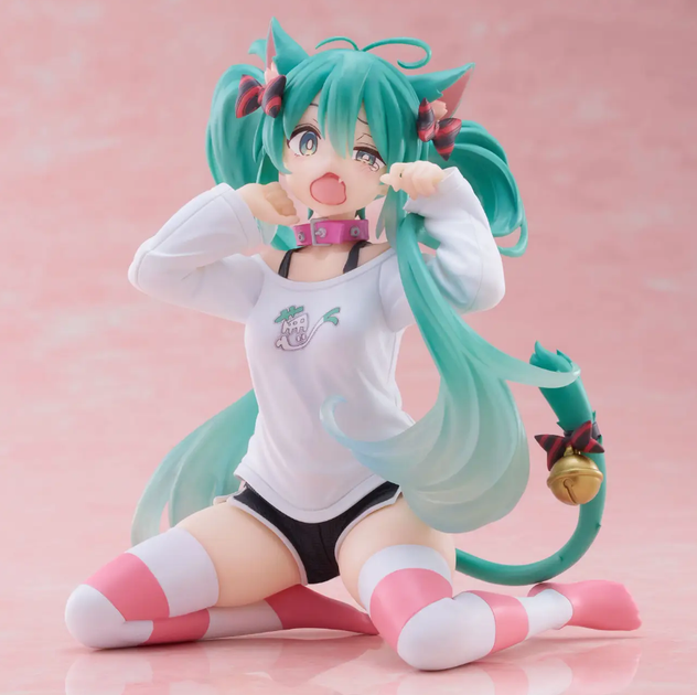 Аниме фигурка Seuno Хацуне Мику Hatsune Miku Neko ver 12 см ПВХ сидячая статуэтка для декора и коллекции (GS905) - изображение 2