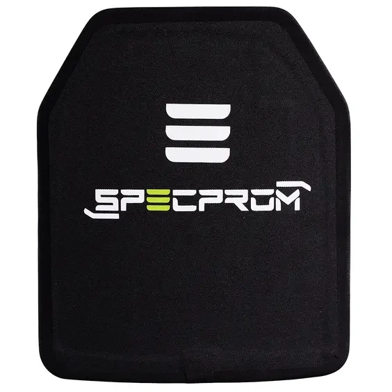 Керамическая бронеплита 6-го класса SPECPROM. Вес 3.7 кг. Размер 26 на 33 см - изображение 2