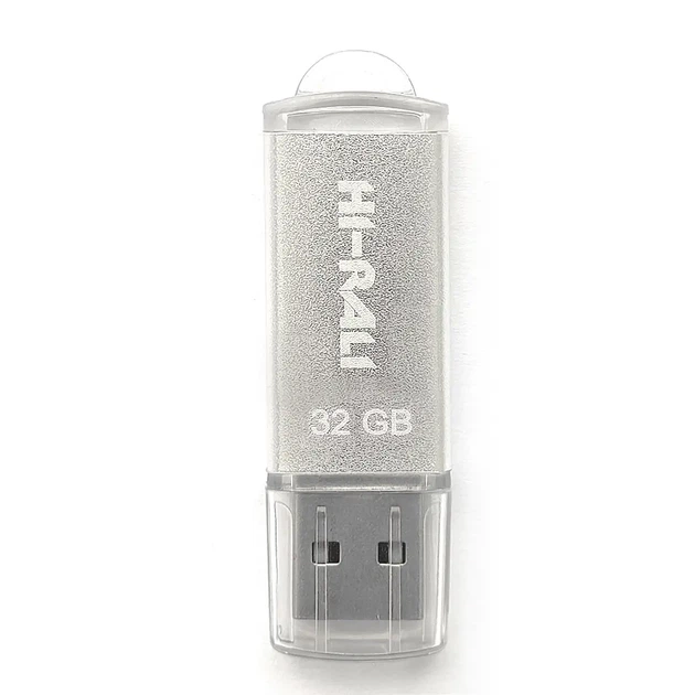 Флешка Hi-Rali 32GB Rocket срібло - Фото 1 Флешка Hi-Rali 32GB Rocket срібло - изображение 1