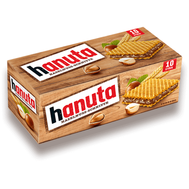 Вафлі Hanuta з шоколадом та горіхами 220 гр. - Фото 2 Вафлі Hanuta з шоколадом та горіхами 220 гр. - зображення 2