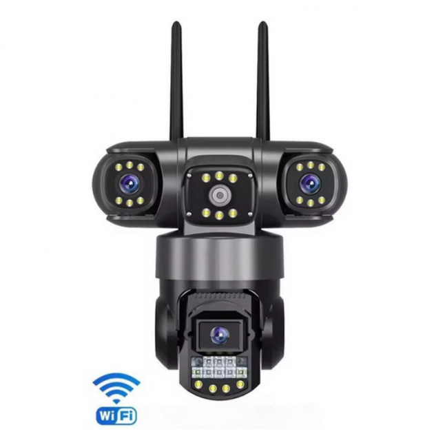 Уличная поворотная SC-28-4G камера видеонаблюдения на сим-карте V380PRO на три линзы 12MP - Фото 3 Уличная поворотная SC-28-4G камера видеонаблюдения на сим-карте V380PRO на три линзы 12MP - изображение 3