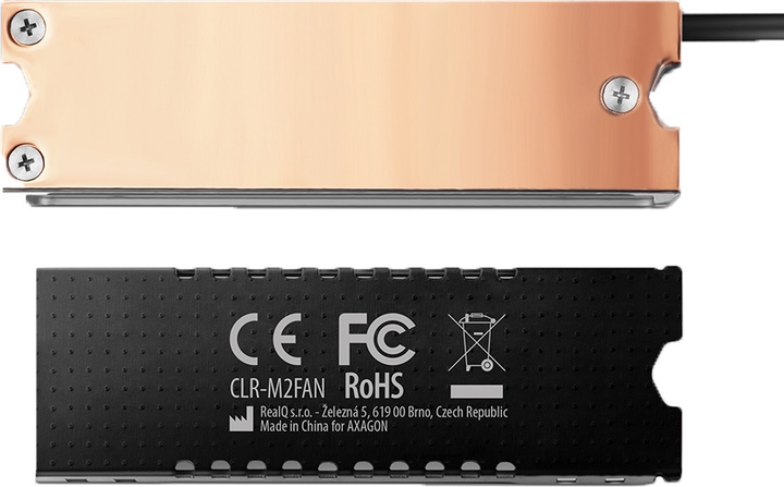 Chłodzenie Axagon dla dysku M.2 NVMe 2280 / SATA (CLR-M2FAN) - obraz 4