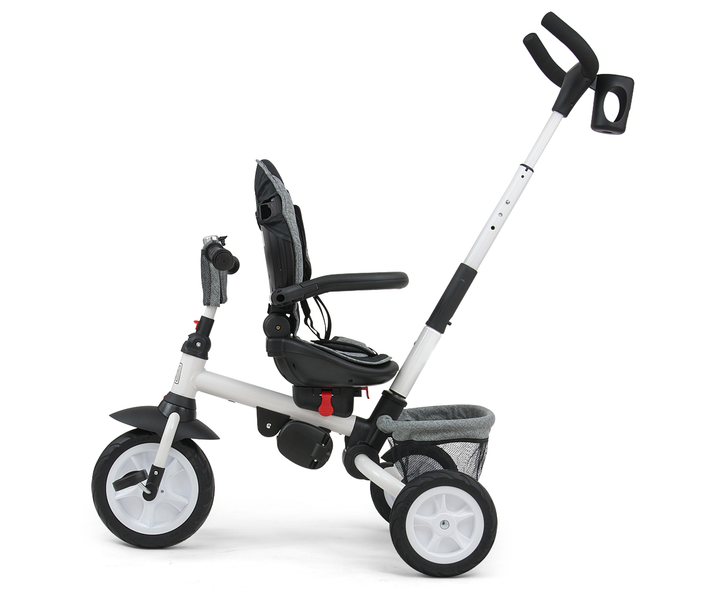 Rowerek trójkołowy Milly Mally Stanley Rubber Szary (5901761125672) - obraz 5
