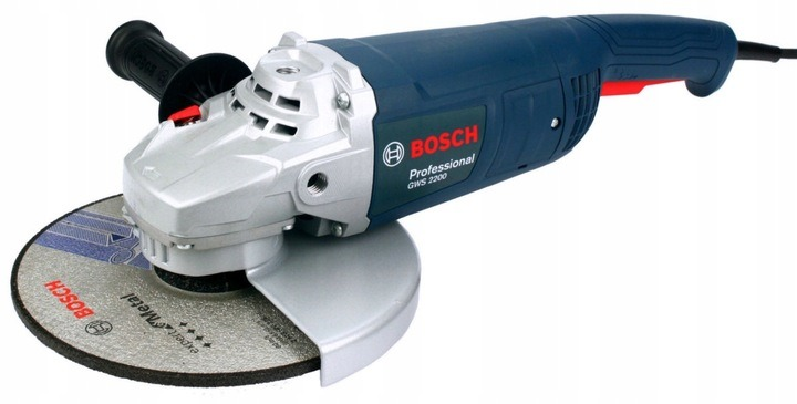 Набір Кутова шліфувальна машина Bosch Professional GWS 2200 + Відрізне коло по металу Bosch 230 x 2.5 мм 5шт (06018C1320_2608600225) - зображення 1