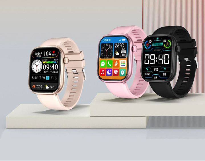 Смарт-часы Bakeey G20 Pro Pink c тонометром, пульсоксиметром, разговор - изображение 5