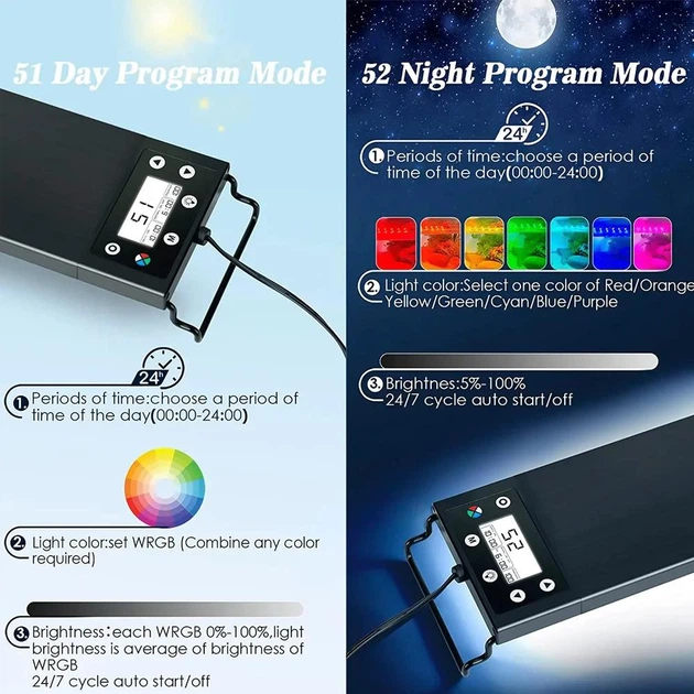 Свет для Аквариума aquarium led FG167 75-90см 30ват - Фото 4 Свет для Аквариума aquarium led FG167 75-90см 30ват - изображение 4