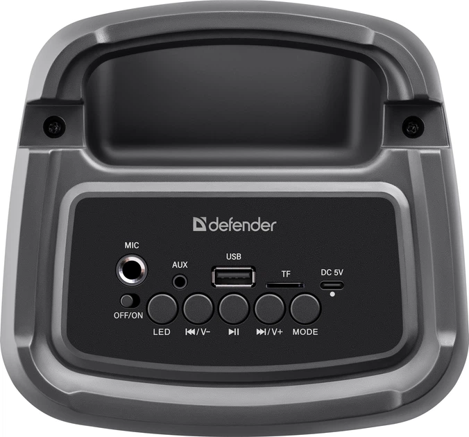 Głośnik przenośny Defender Boomer 20 20W RGB Black 65820 (4745090820263) - obraz 5
