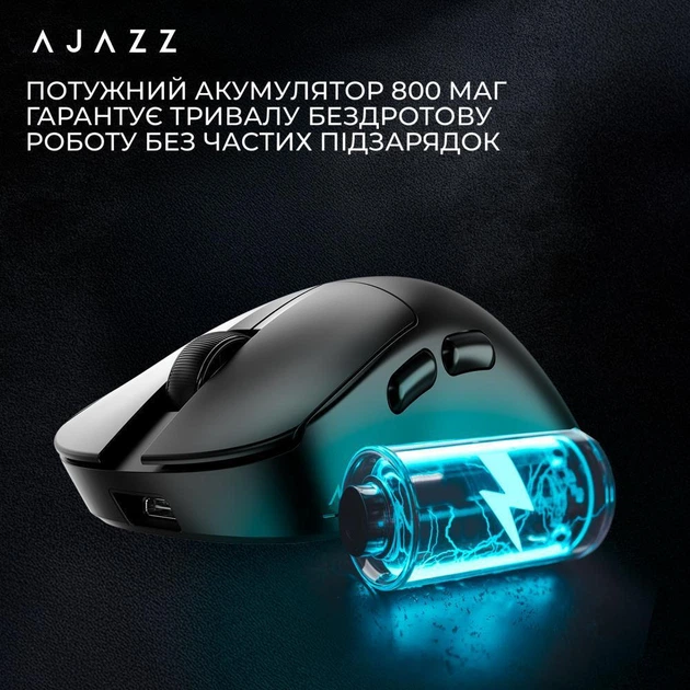 Мышь Ajazz AJ179 V2 Max Black (AJ179-V2-MAX-B) - Фото 9 Мышь Ajazz AJ179 V2 Max Black (AJ179-V2-MAX-B) - изображение 9